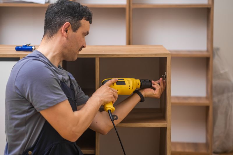 Built In Bookcase Installation in Woodbridge, VA