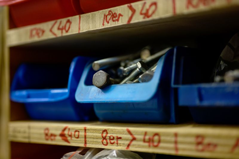 Finished Overhead Rack System